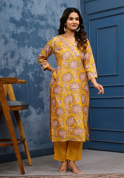 Chanderi Cotton Suit Set