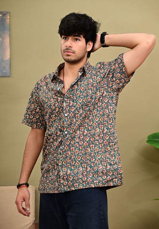 Hand Block Print Short Sleeve Shirt