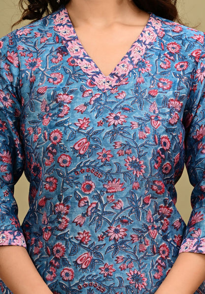Chanderi Cotton Suit Set