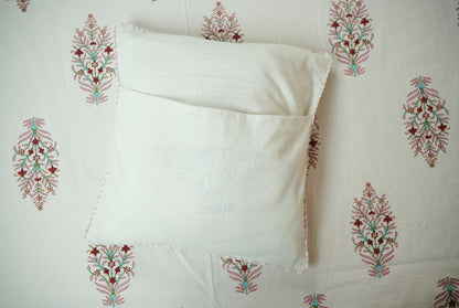 Pink Hand Block Printed Cushion Covers (Set of 5)