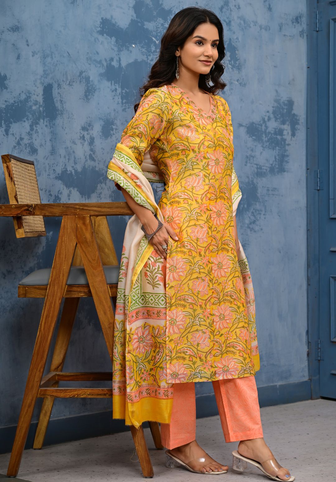 Chanderi Cotton Suit Set