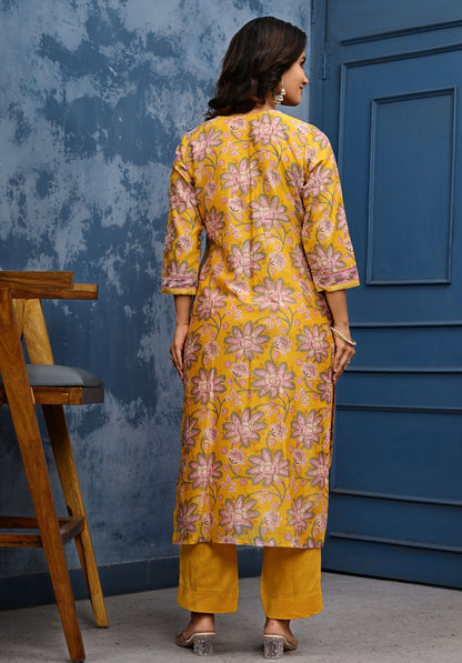 Chanderi Cotton Suit Set