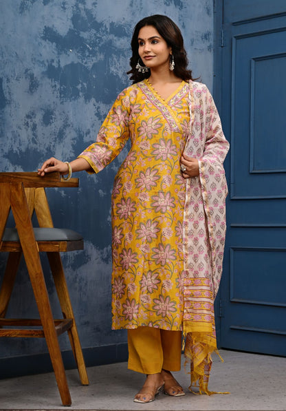 Chanderi Cotton Suit Set