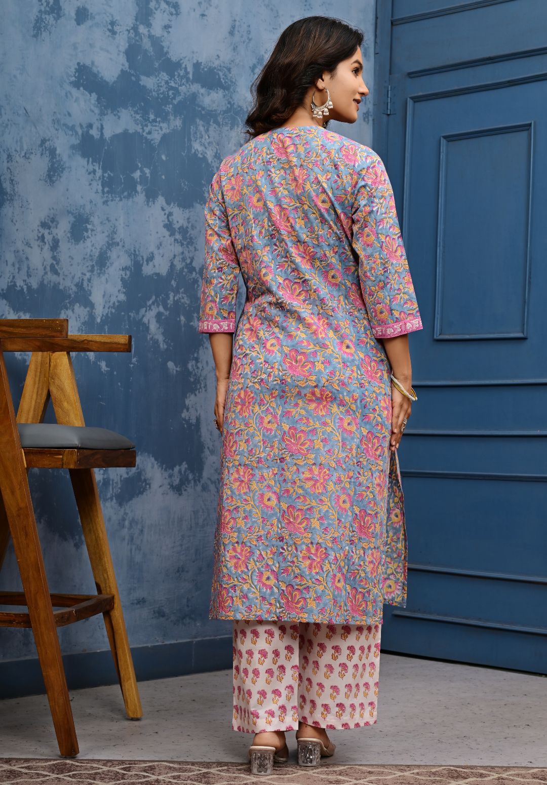 Cotton Suit Set With Kota Doria Dupatta