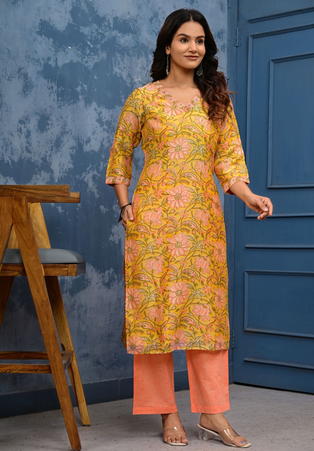 Chanderi Cotton Suit Set