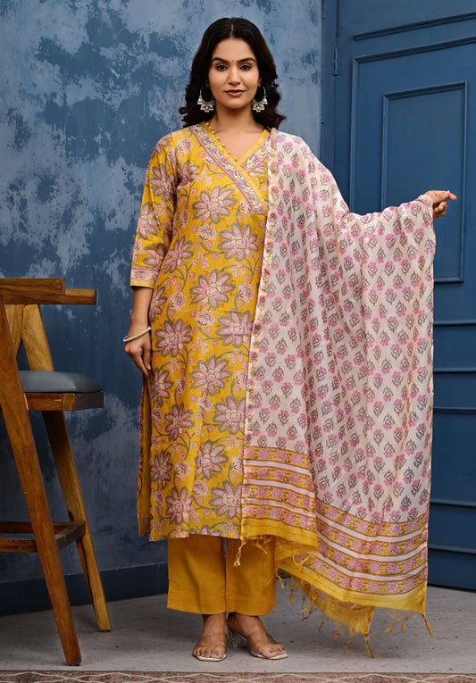 Chanderi Cotton Suit Set