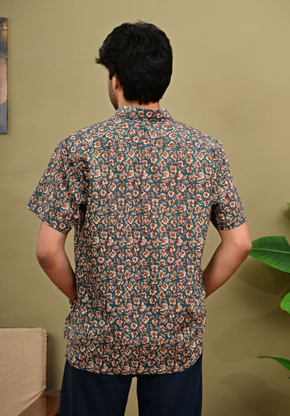 Hand Block Print Short Sleeve Shirt