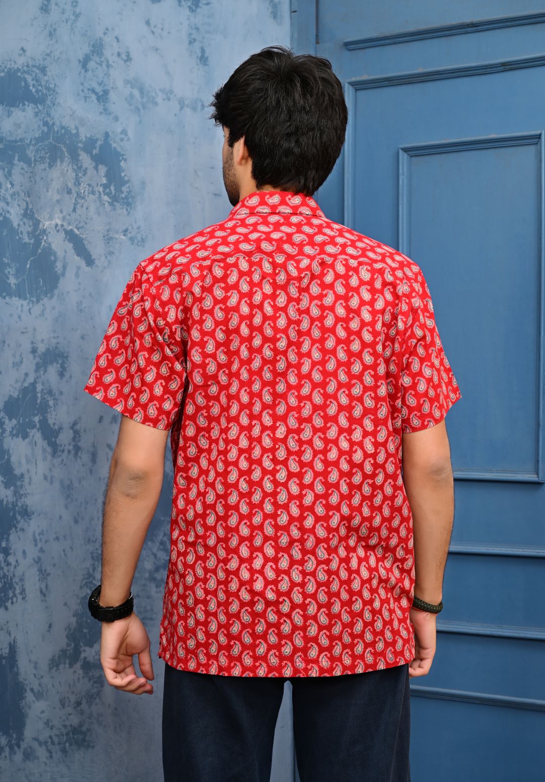 Hand Block Print Short Sleeve Shirt