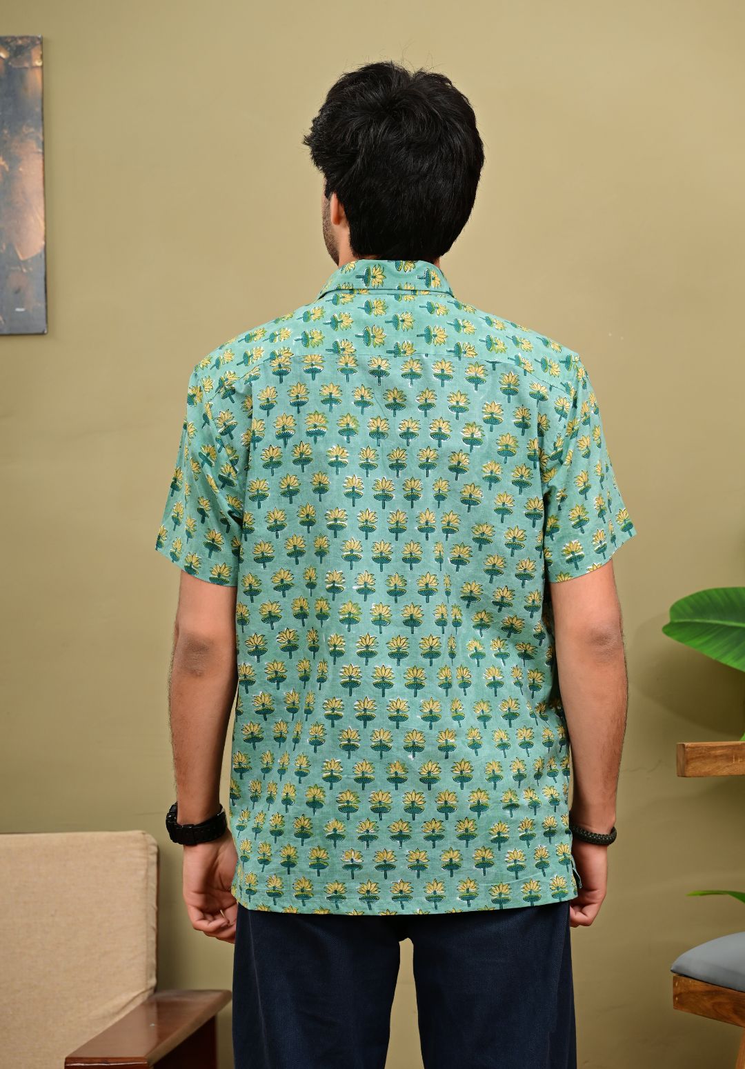 Hand Block Print Short Sleeve Shirt