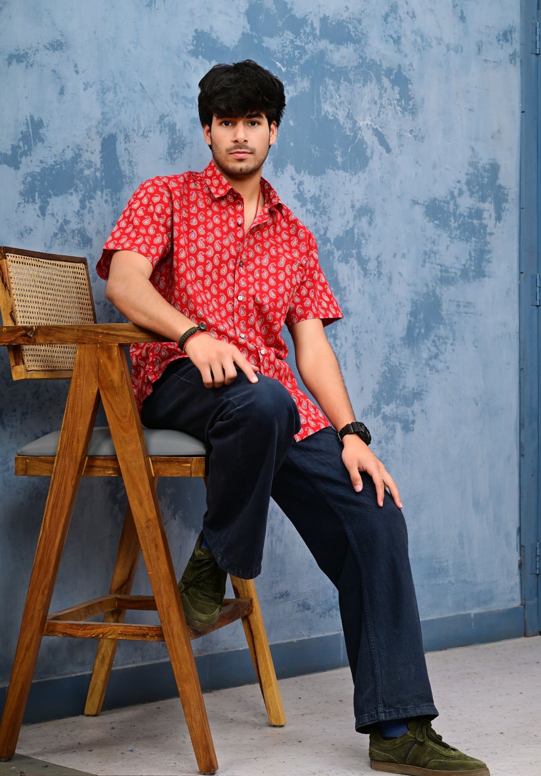 Hand Block Print Short Sleeve Shirt