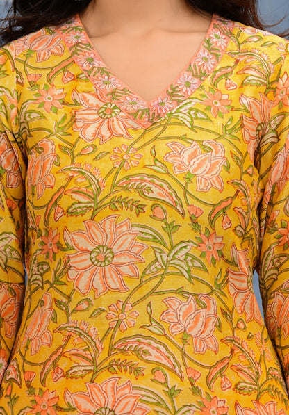 Chanderi Cotton Suit Set