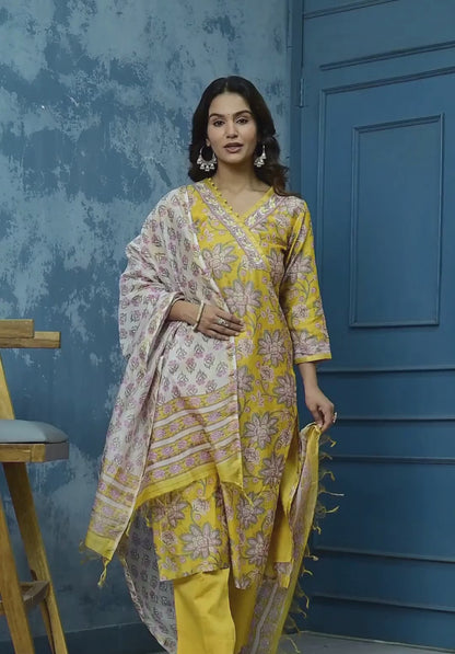 Chanderi Cotton Suit Set